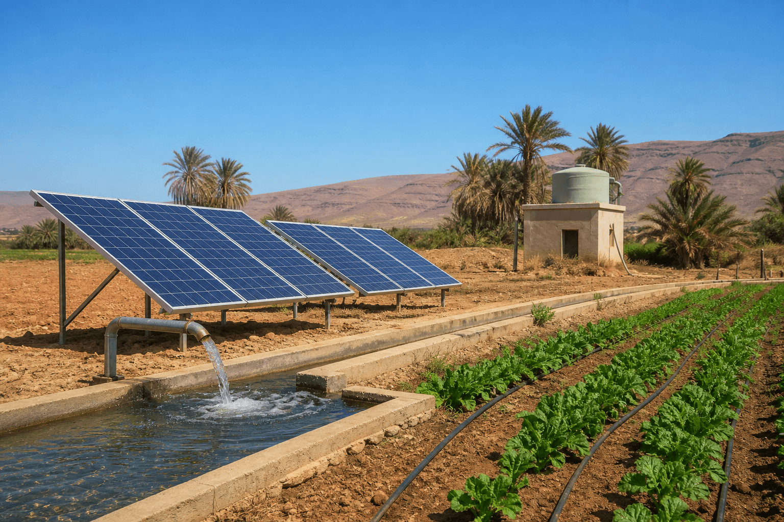 Pompage solaire : quand l’irrigation se passe du gasoil